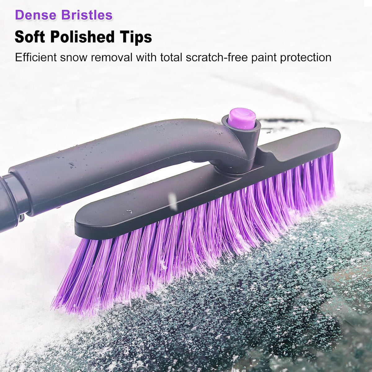 HEEYA 44 Inch Snow Brush for SUV, Ice Scraper for Car Windshield Window