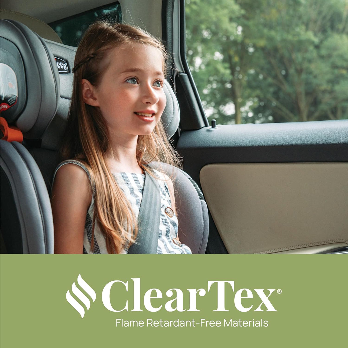 Chicco KidFit ClearTex Plus 2-in-1 Belt-Positioning Booster Car Seat
