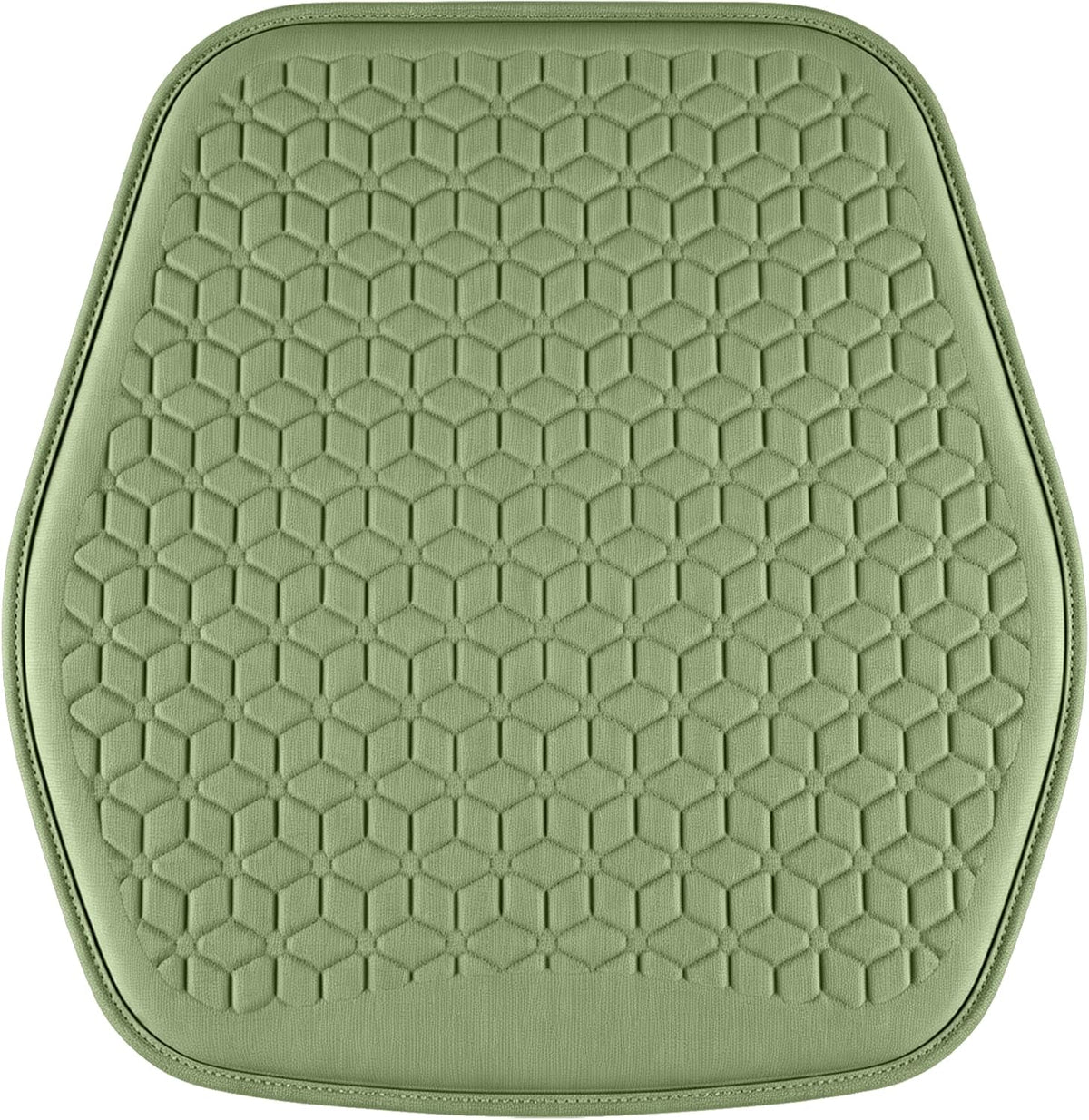 Thin Gel Car Seat Cushion, Non-Slip & Comfortable Automotive Front Seats Cushion Pad for Driver, Breathable Vehicle Interior Mat Cover Accessories (Green)