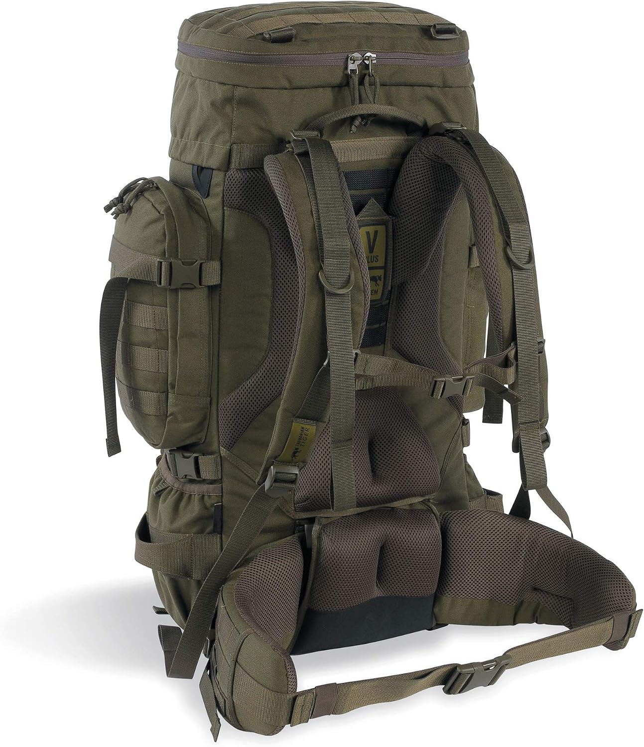 Tasmanian Tiger Raid Tactical Backpack MKIII - 52-Liter V2 Plus Carrying System with MOLLE System and Detachable Hip Strap, Olive - 52 Liter