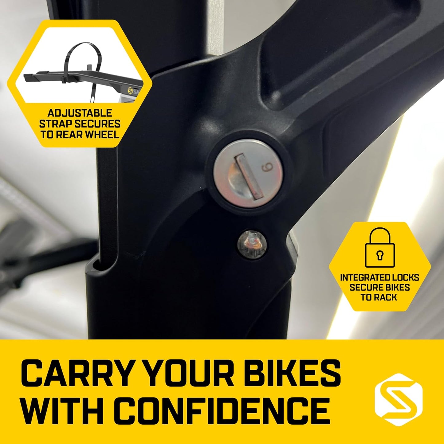 Saris MHS Bike Carrier Modular Hitch System for Cars, Trucks and SUVs, Precision Machined Aluminum Bike Rack