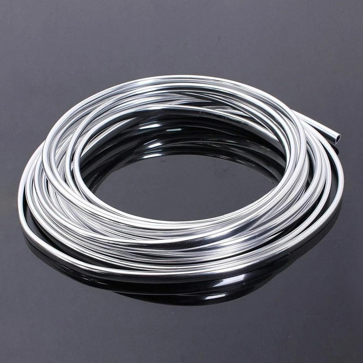 6M/20Ft Chrome U-Shape Edge Trim Scratch Guard Protector For Car