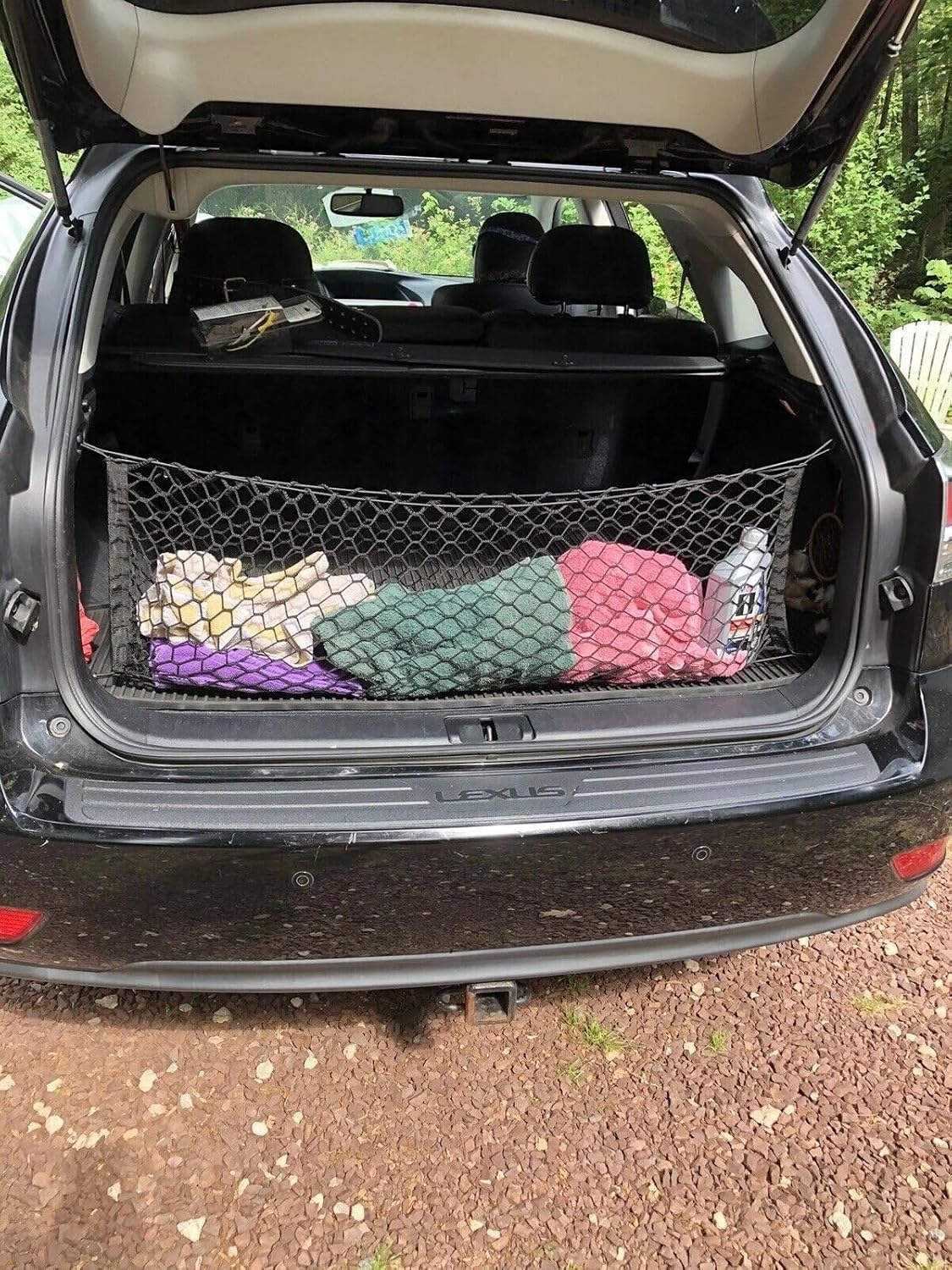 Trunk Organizer Cargo Net for Lexus RX350 350L 450h 450hL 2010–2025 – Envelope Style Cargo Net for SUV – Premium Mesh Car Trunk Organizer – Compatible with RX350 350L 450h 450hL