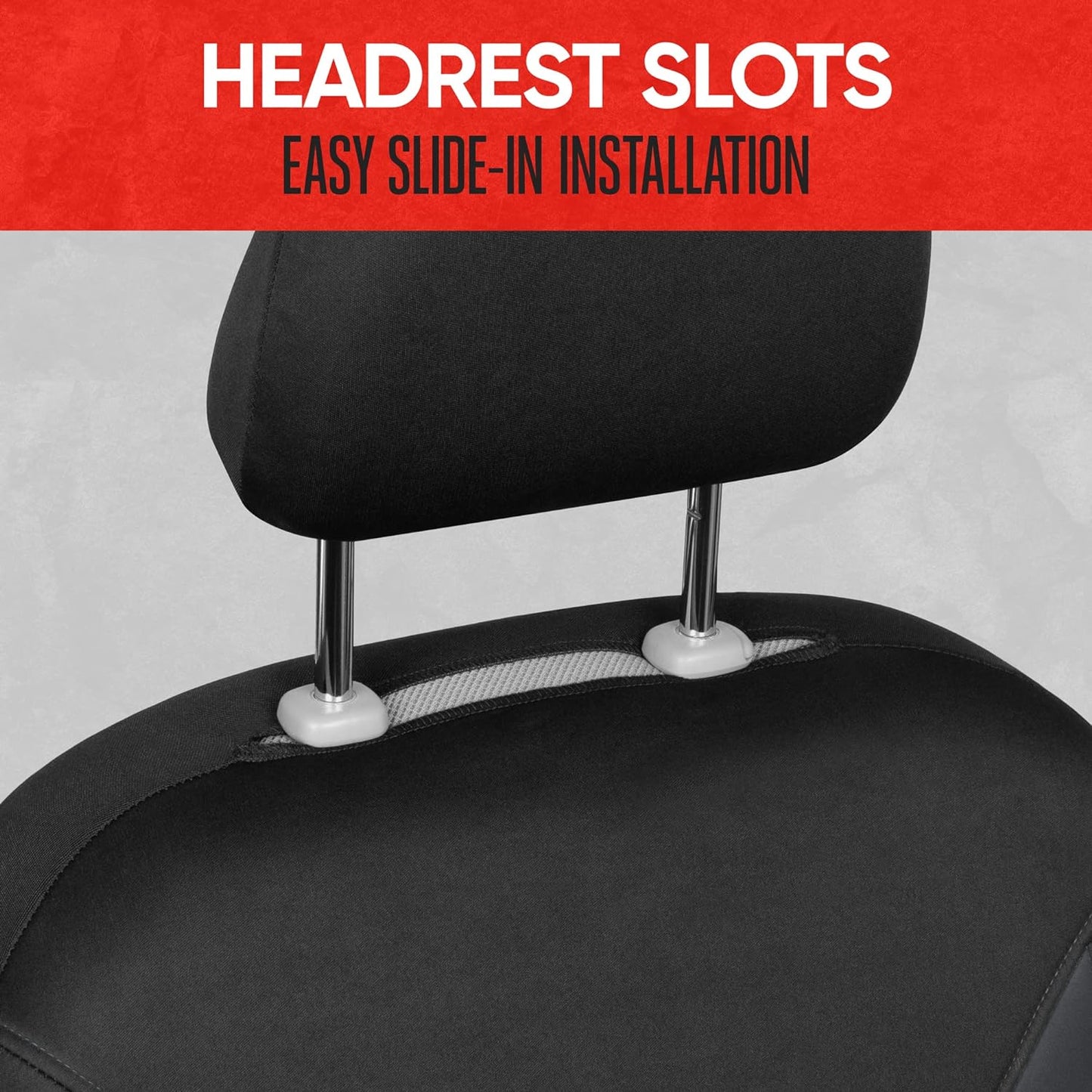 Motor Trend (2) Car Seat Covers for Front Seats with (2) Trimmable Car Floor Mats – Universal Fit Auto Accessories for Cars, Trucks, SUVs, Vans – Interior Protection and Vehicle Interior Shield Combo