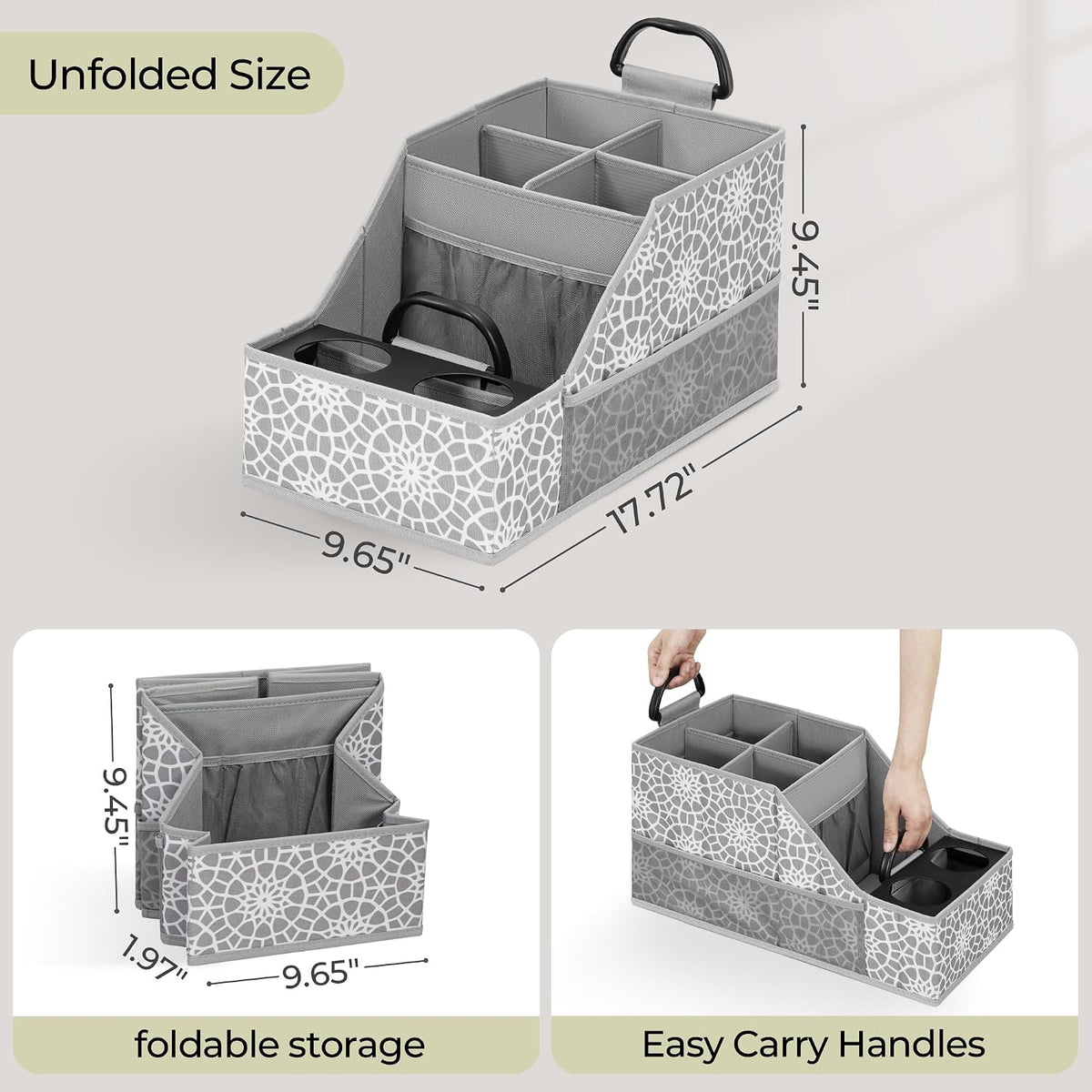 Car Seat Organizer Backseat Front Seat, Car Organizer With 12 Storage Compartments 2 Cup Holders, Snack Storage For Kids Baby, SUV Truck Van Collapsible Storage Bag For Travel, PT