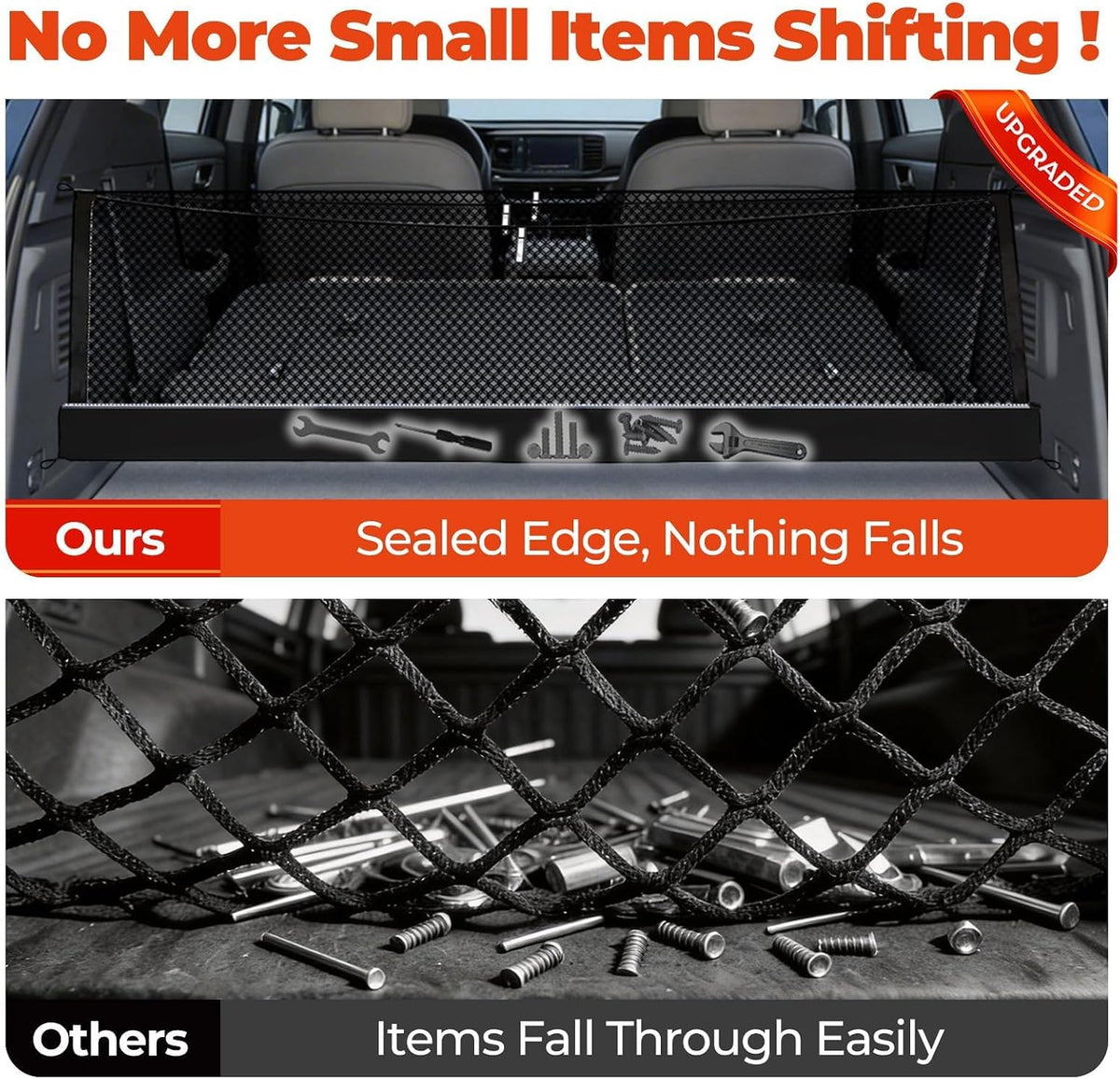 3-Layer Cargo Net for Subaru Forester 2025-2026, Zoned Storage Trunk Net