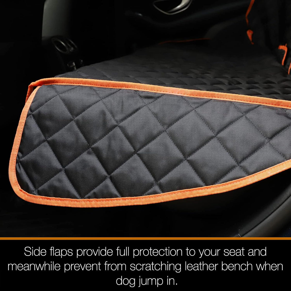 Car Seat Cover Waterproof Back Seat Cover for Kids and Dogs Without Smell Heavy Duty and Nonslip Rear Seat Protector Non Stick Fur Bench Seat Cover for SUV Van Easy to Install Machine Washable