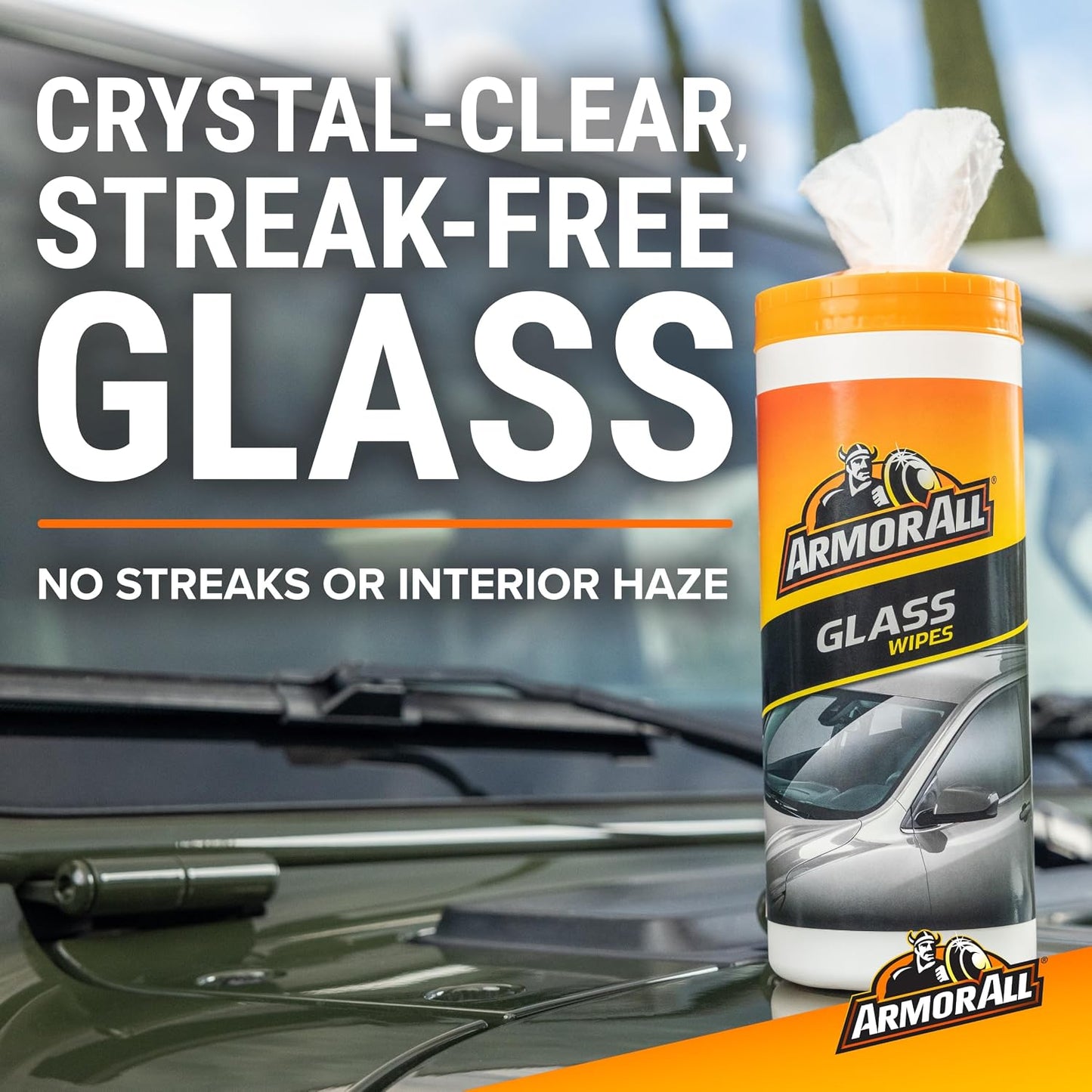 Armor All Car Interior Value Pack, 90 Count, Includes Auto Glass Cleaner, Cleaning Wipes and Protectant Wipes