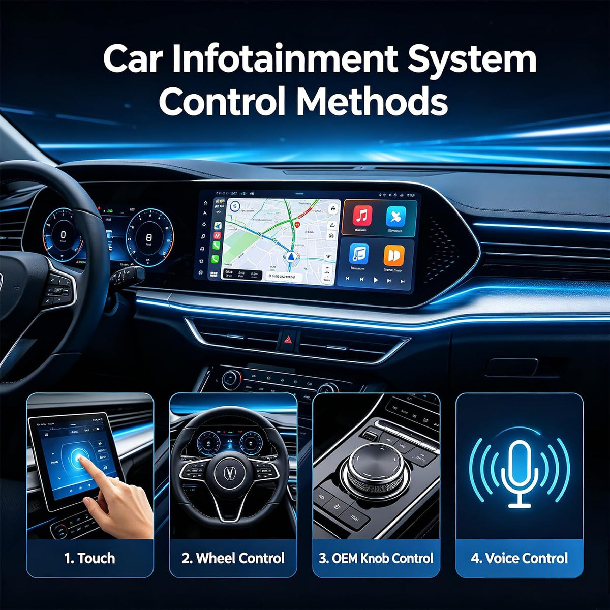 Wireless CarPlay Adapter,Supports iPhone & Android Phones