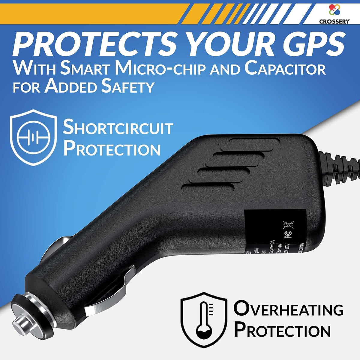 Mini USB Car Charger Power Cord Adapter for Rand McNally TND 700 710 720 730 540 530 LM 520 510 RVND 7720lm 7715lm 7725lm 7730lm 7735lm Road Explorer Auto Truck RV GPS 8ft Long Cable