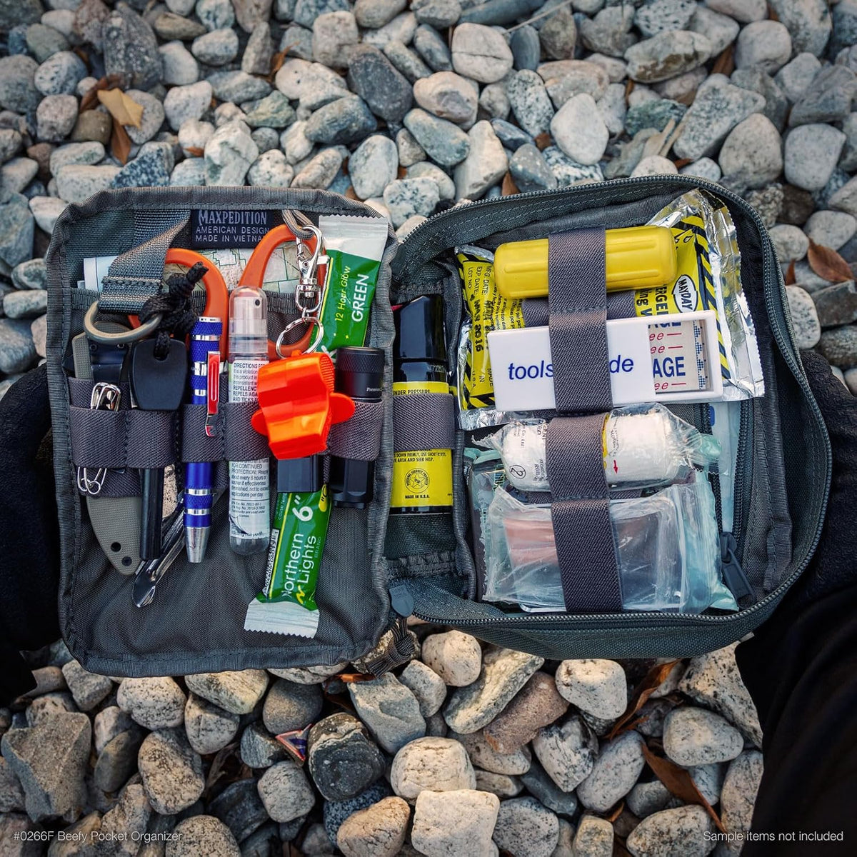 MAXPEDITION Beefy Pocket Organizer, Compact, MOLLE-Compatible, 1000D Nylon Tactical Pouch, Everyday Carry Tool and Gear Storage for Outdoor, Tactical, Survival, 0266