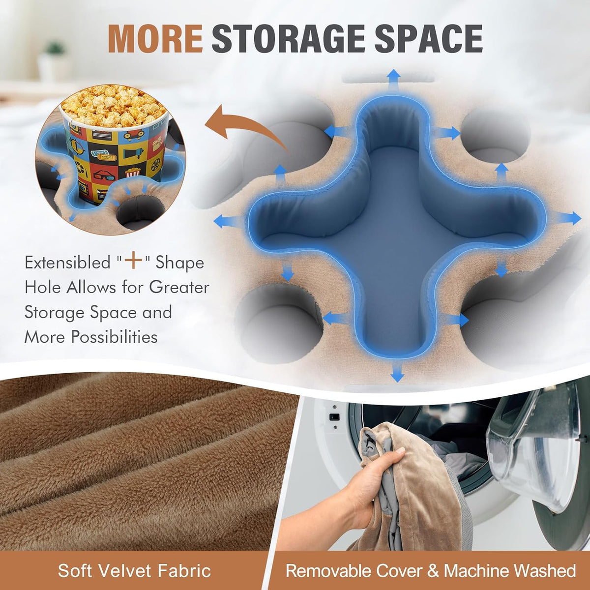 INNO STAGE Couch Cup Holder Pillow Sofa Caddy Buddy