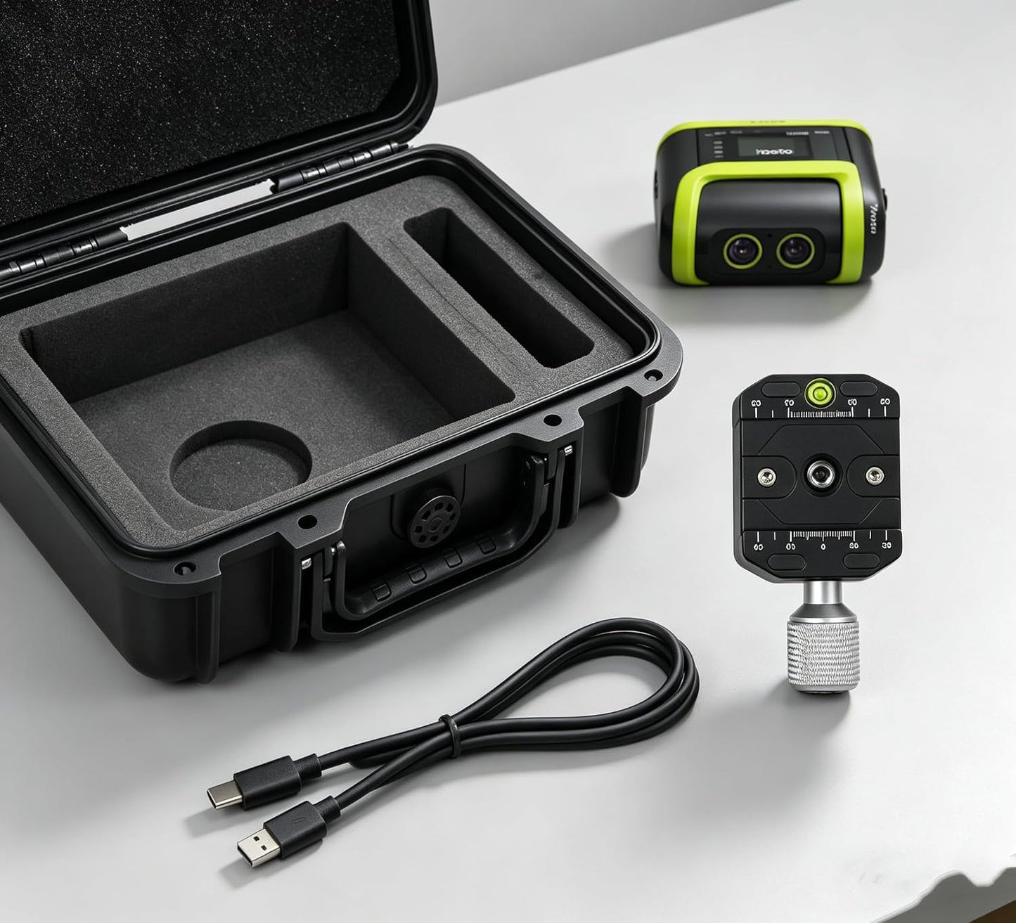 Carrying Case for XbotGo Falcon | Waterproof, Shockproof & Dustproof, Secure Lock & Ventilation System, Durable PP Plastic with EVA, Storage & Travel