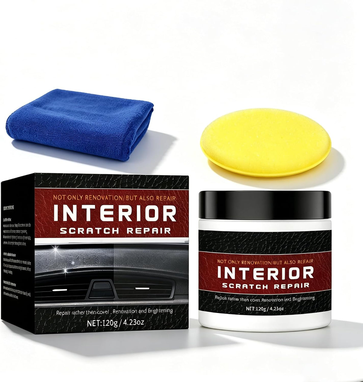 Car Interior Scratch Remover Kit,Interior Car Scratch Repair Paste
