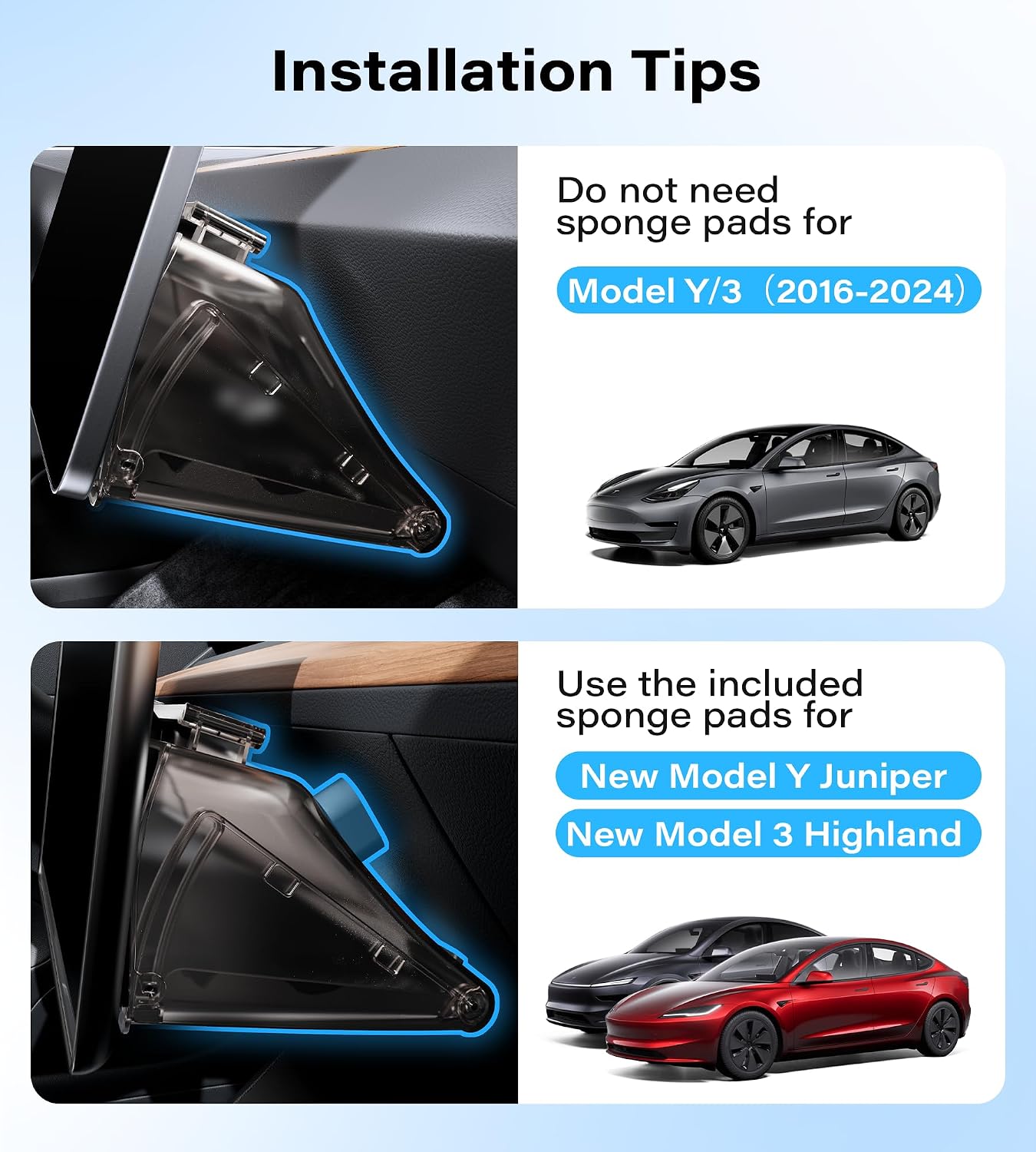 TAZENI Under Screen Storage Box Fit Model Y Juniper Model 3 Highland, Magnetic Hidden Privacy Storage for Model Y 3 Accessories, Center Console Organizer for Model Y 2019~2026 & Model 3 2016-2026