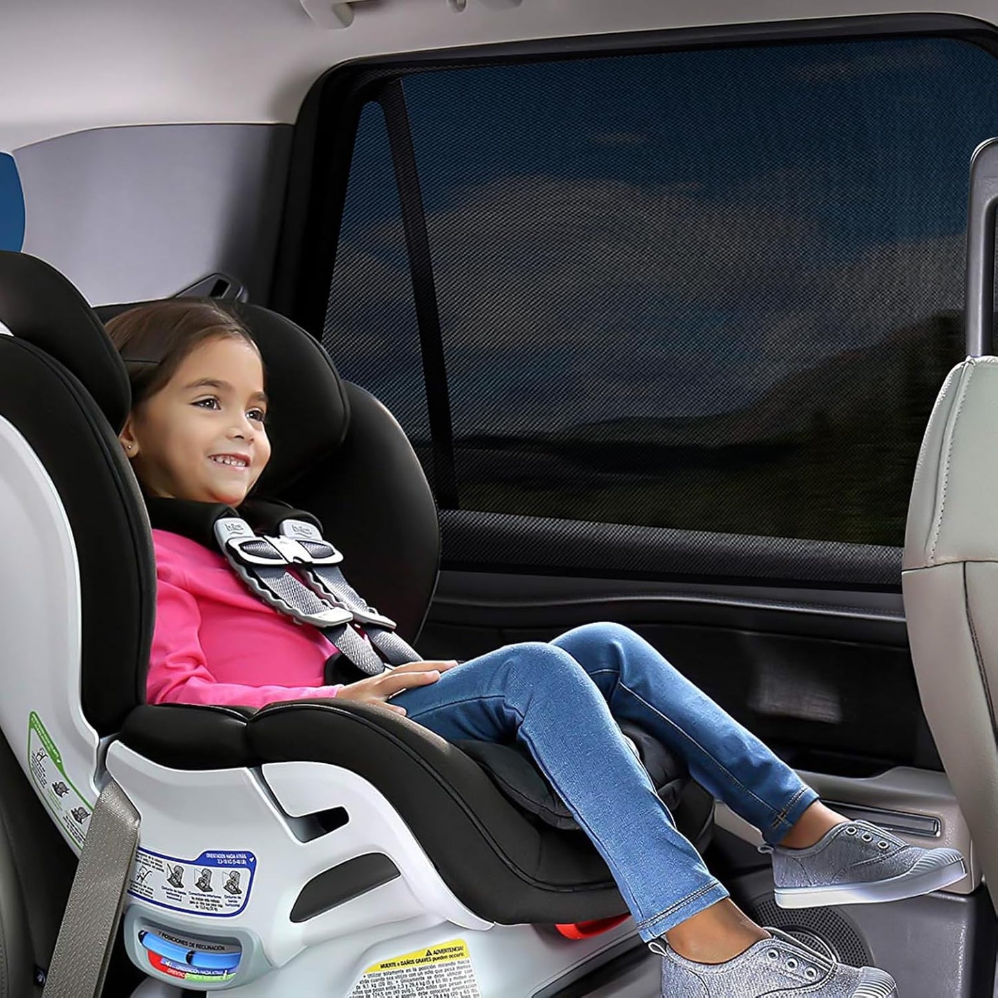 ZATOOTO Car Side Window Sun Shade 4 Pack, Window Shades for Baby Magnetic Mesh Sun Shade Protection from Heat and UV for Sleeping, Camping, Breastfeeding