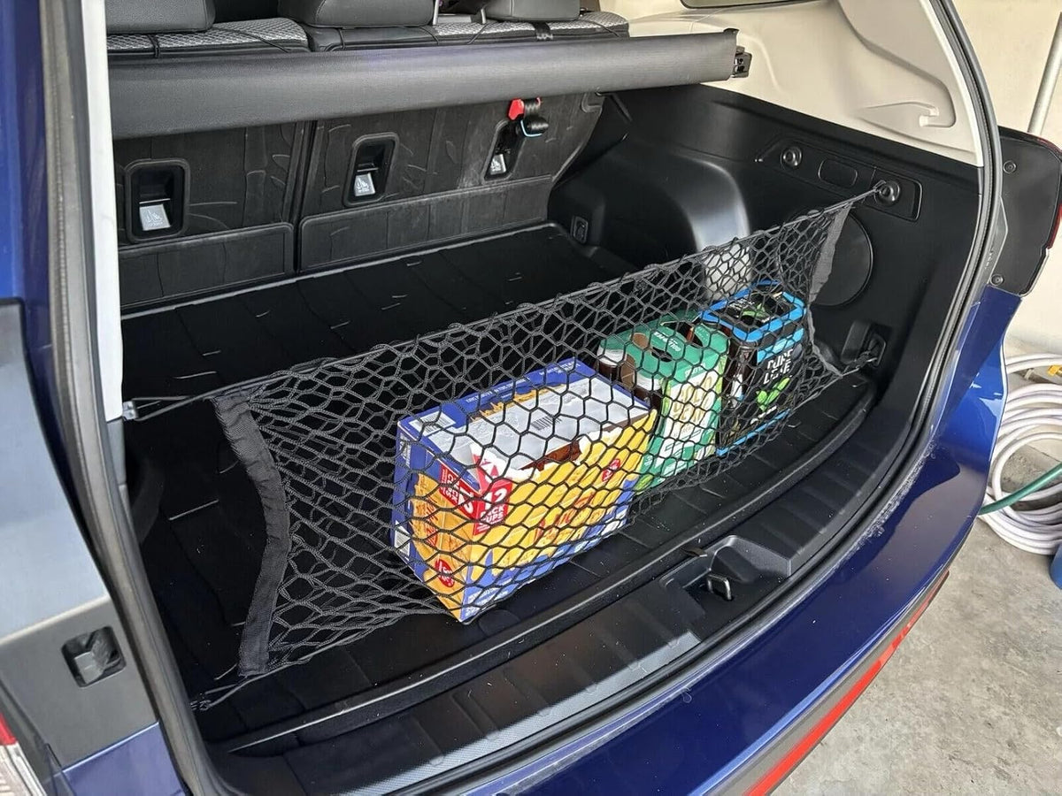 Rear Trunk Organizer Cargo Net for Subaru Forester 1998–2026 – Envelope Style Cargo Net for SUV – Premium Mesh Car Trunk Organizer Vehicle Carrier Storage – Compatible with Forester
