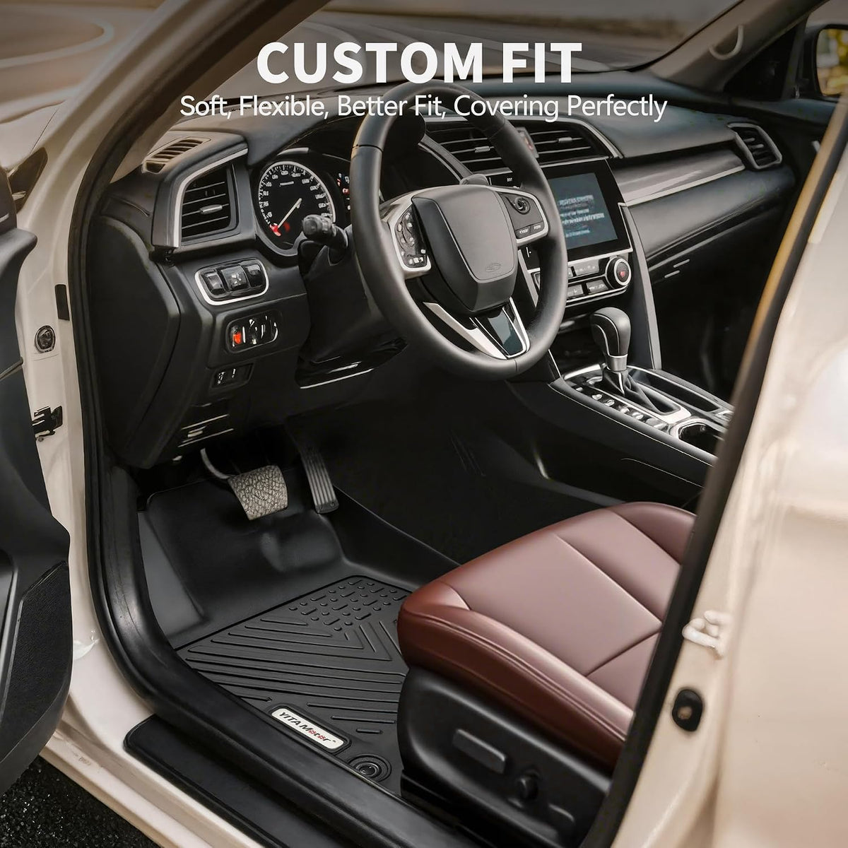 YITAMOTOR Floor Mats Fit for Honda Accord 2018-2022, All Weather Protection