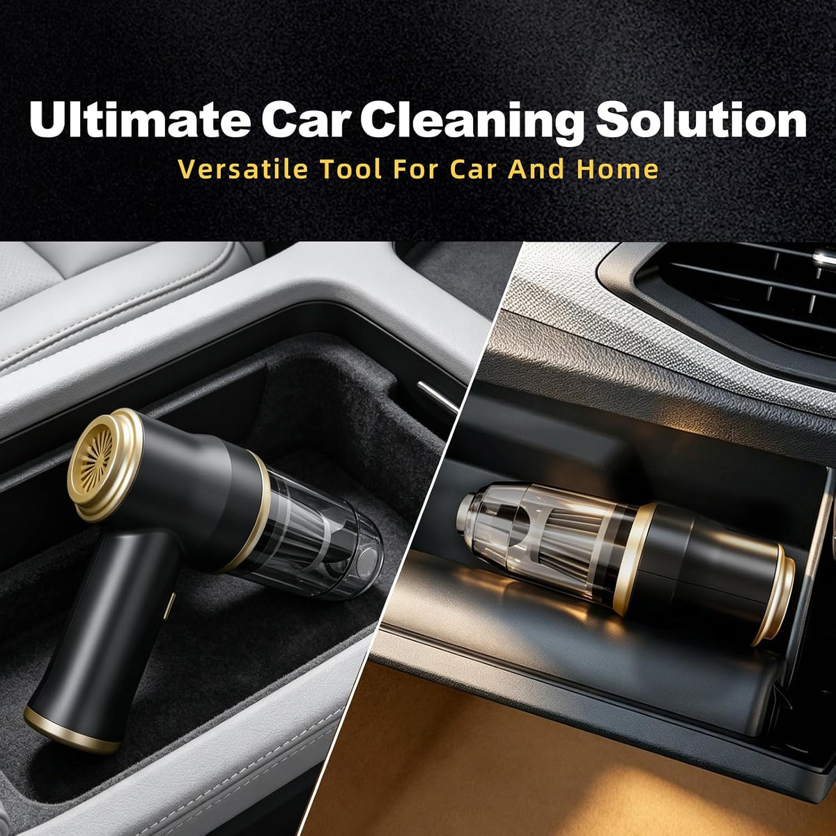 TFN 15kPa Cordless Car Vacuum, Handheld Car Vacuum with Blow & Suction, Portable Vacuum Cleaners with Washable Filter for Car, Pet Hair and Office