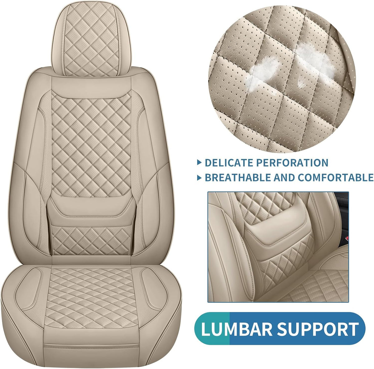 Leather Front Car Seat Covers Automotive Seat Protectors