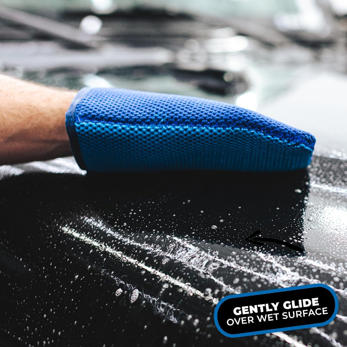 The Rag Company - Ultra Clay Decontamination Mitt - Easy to Use; Effective Cleaning & Release of Paint Contaminants; Increase Wax & Sealant Bond; Enhance Gloss &Color Depth; Fine Grade (8.7"x5.7")