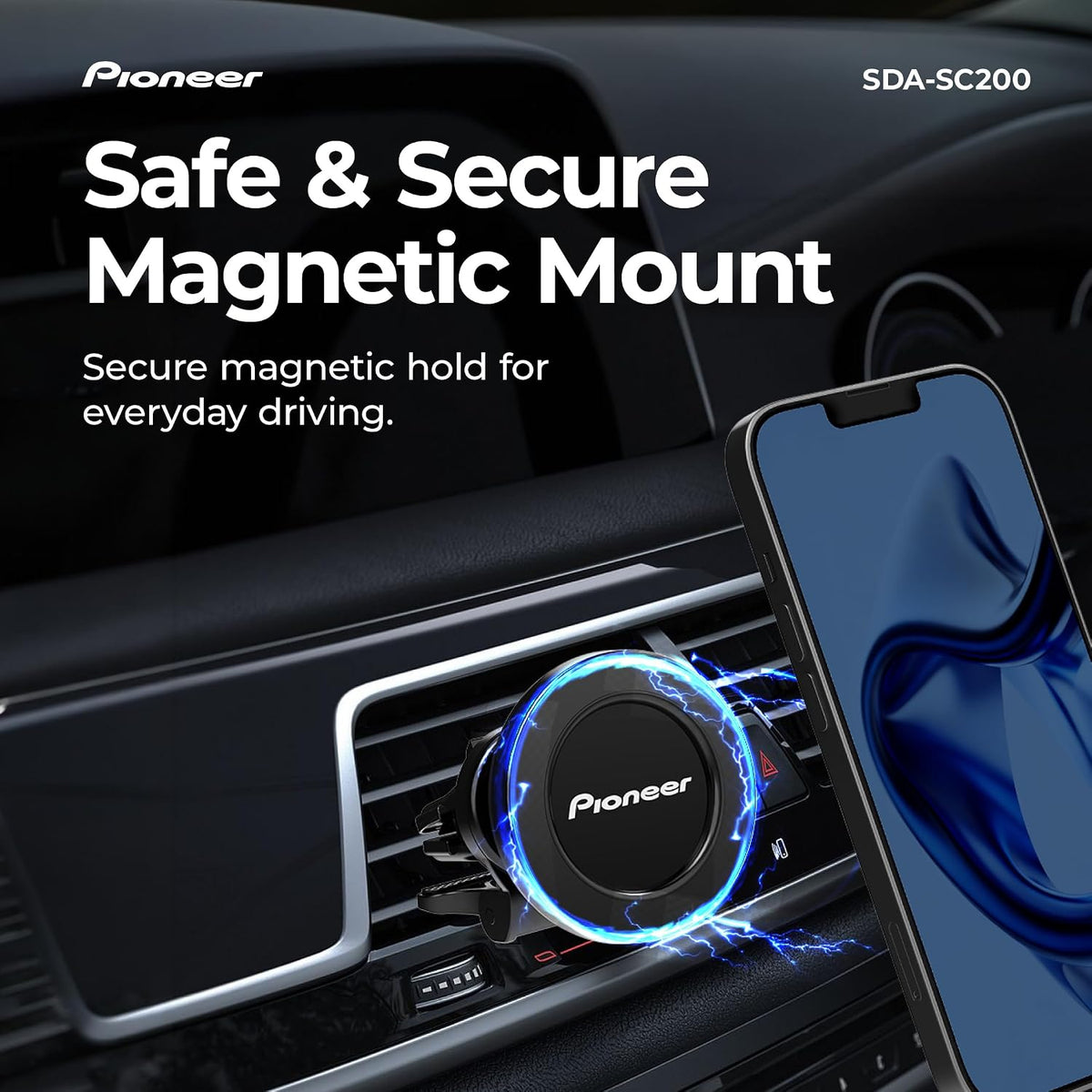 Pioneer MagSafe Car Phone Holder Mount