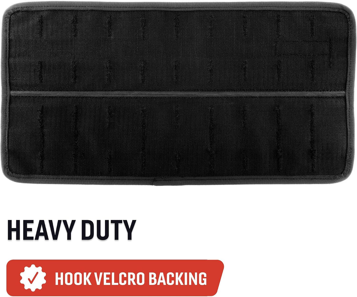 BuiltRight Industries Large Tech Panel – Universal Vehicle MOLLE Organizer for Pouches, Clips, and Gear