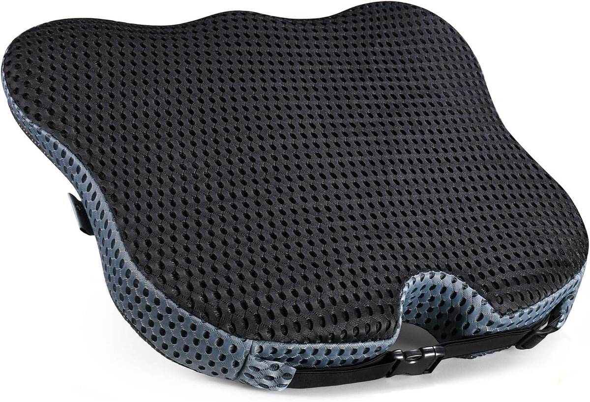 Wedge Car Seat Cushion for Driving for Better Visibility & Sciatica Relief