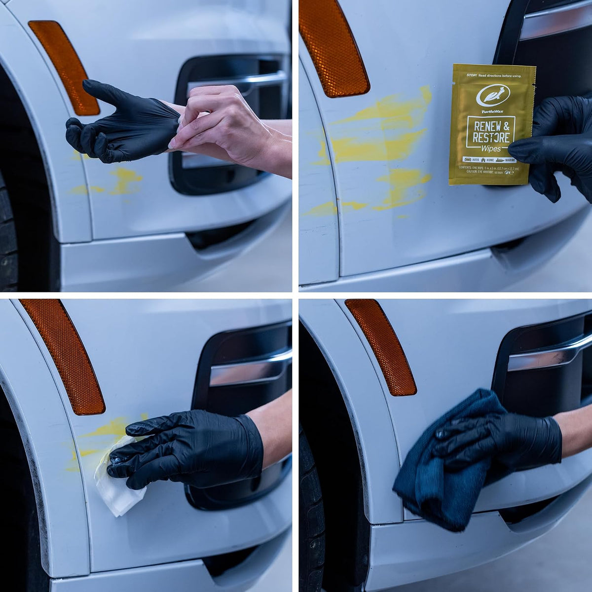 Turtle Wax Renew & Restore Compound Wipes (Pack of 8)