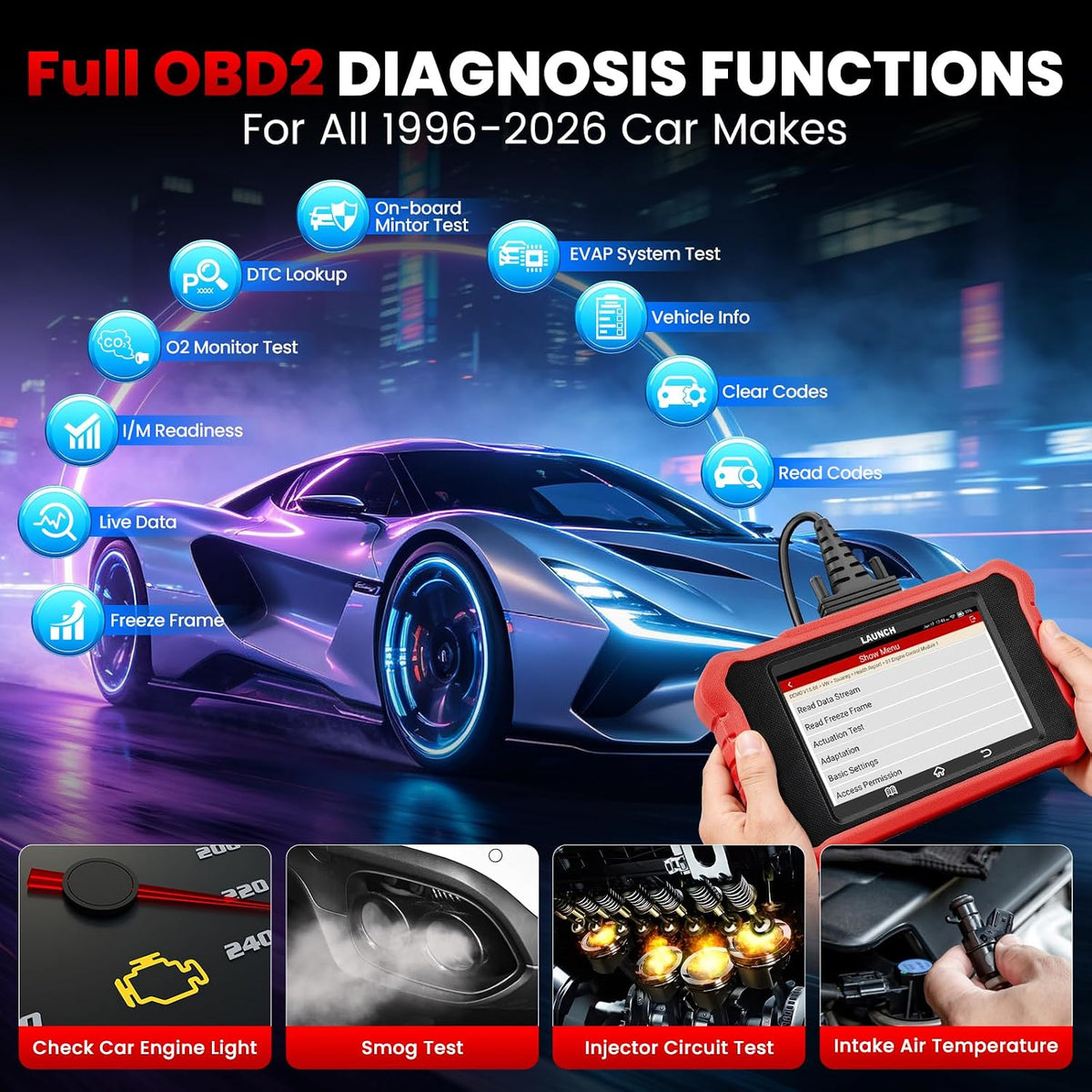 Launch Creader Elite 3.0 Bidirectional OBD2 Scanner for Chrysler Dodge Jeep