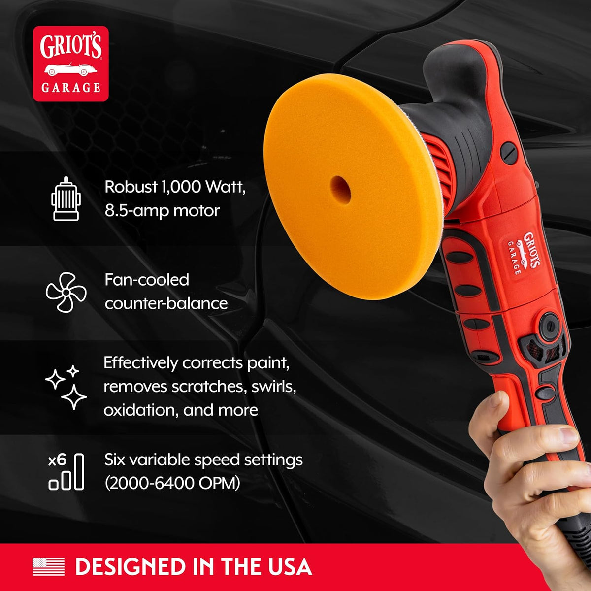 Griot's Garage 11558 G9 Orbital 2 Step Ceramic Kit for Car Polishing