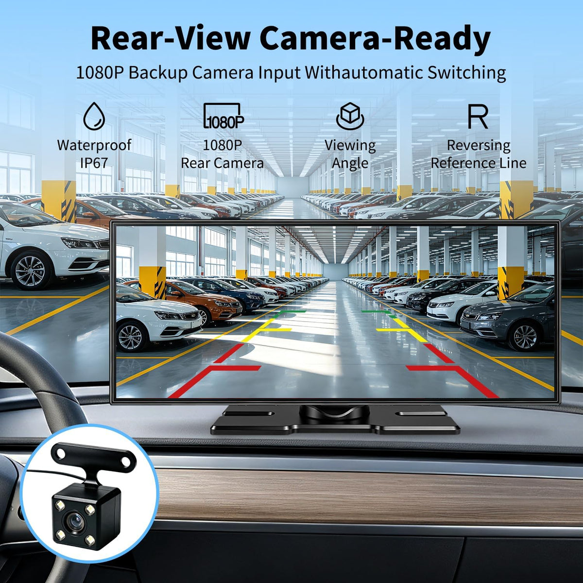 11.5" Wireless Portable CarPlay Screen for Car
