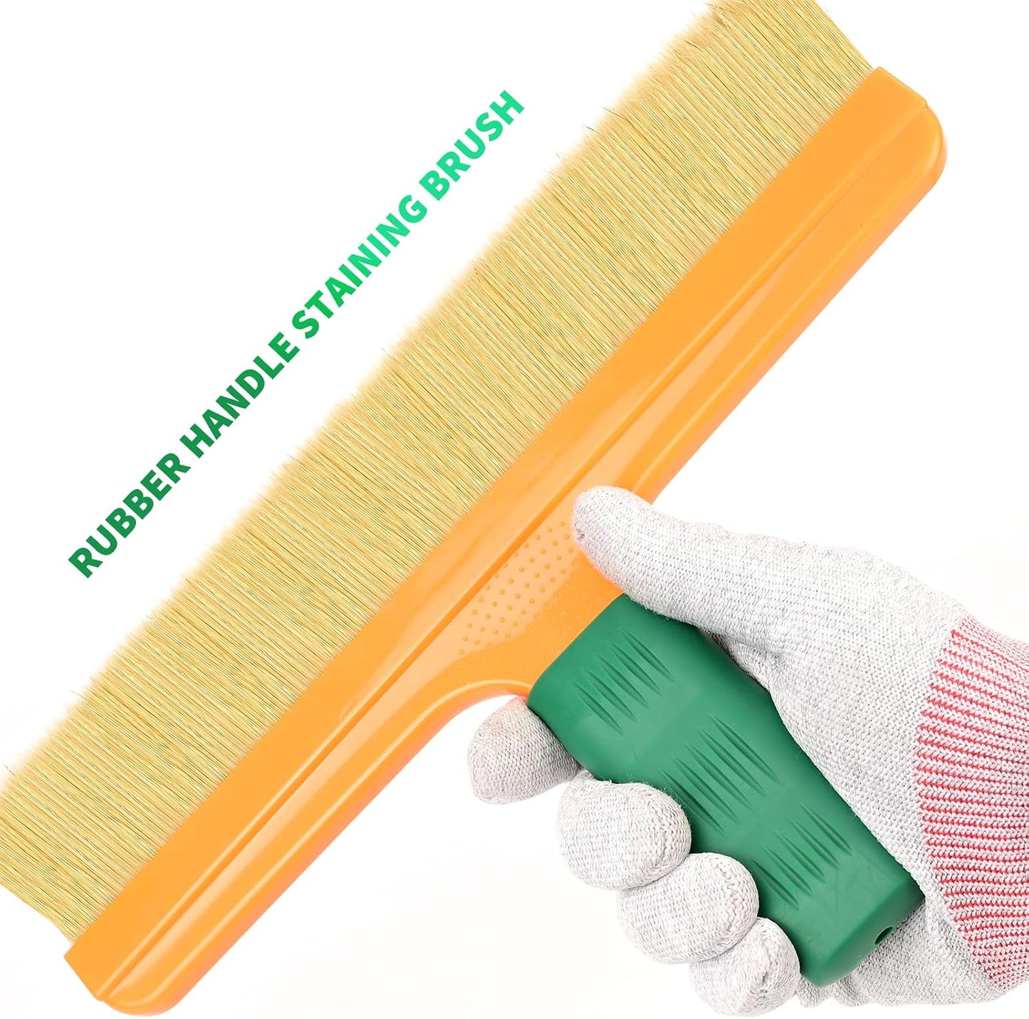 FOSHIO Brush Wrap Tool, 12" Professional Soft Boar Hair Bristle Car Detailing Brush with Rubber Handle for Vinyl Wrapping, Cleaning Interiors & Exteriors Car Wash & Window Tint Brush Tool