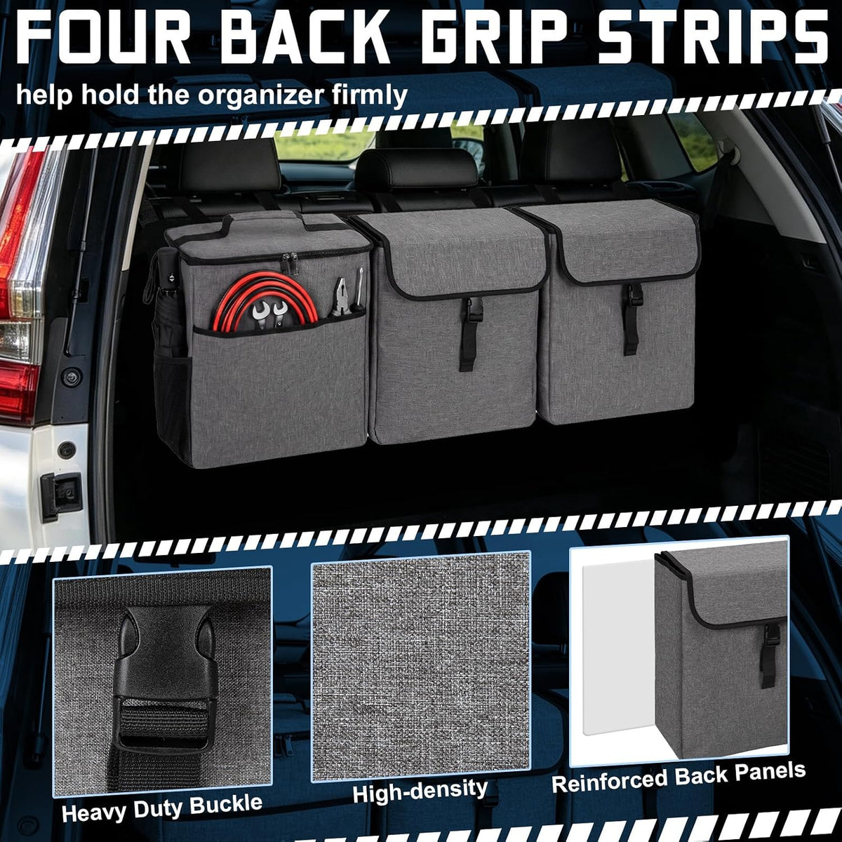 GDNasist Car Trunk Organizer, Backseat Hanging Organizer for SUV/MPV/Truck