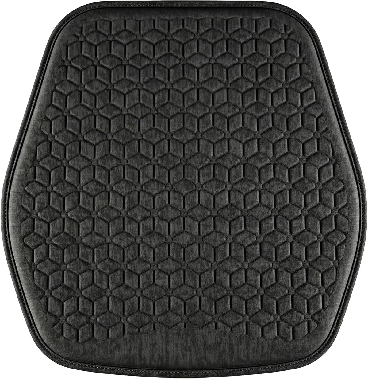 Thin Gel Car Seat Cushion, Non-Slip & Comfortable Automotive Front Seats Cushion Pad for Driver, Breathable Vehicle Interior Mat Cover Accessories (Black)