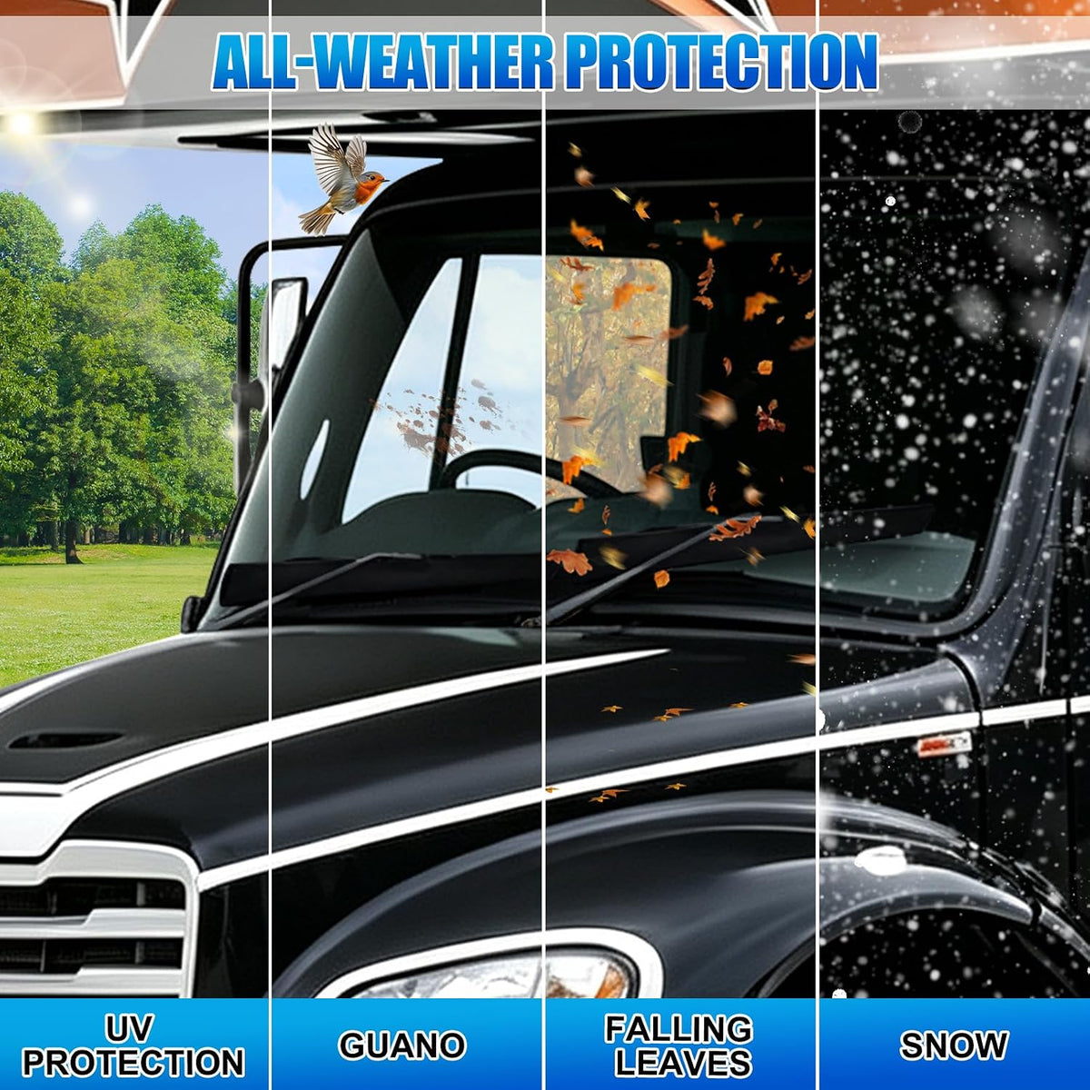 2Pcs Wiper Blade Covers Fit for Freightliner M2 S2RV Super C