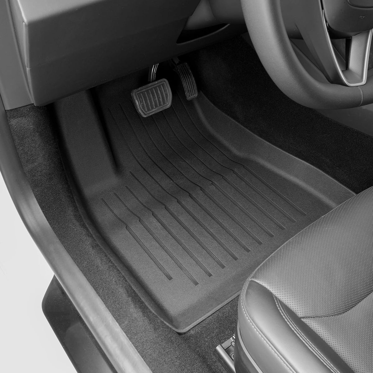 SUPER LINER Tesla Model 3 Floor Mats 2021 2022 2023 All-Weather TPE 6Pcs
