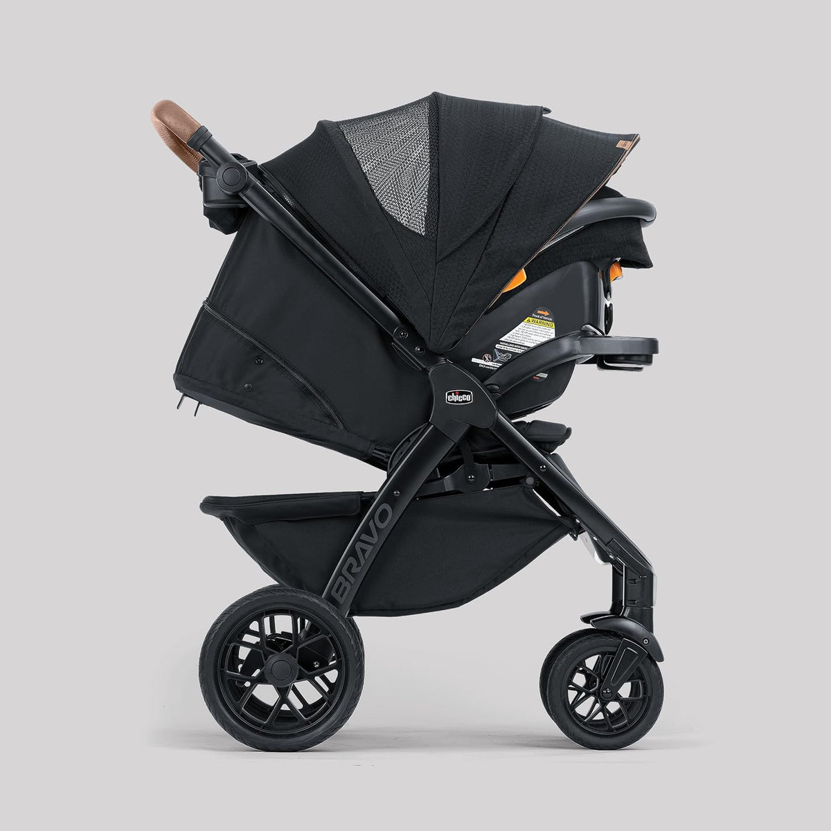 Chicco Bravo Primo Quick-Fold 3-in-1 Travel System with Car Seat