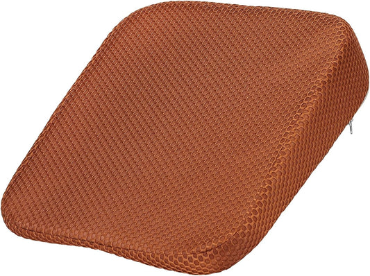 HARFINGTON Seat Cushion 3.94" Thick Comfort Memory Foam Office Chair Cushion with Non Slip Bottom for Car Seat Driver, Orange