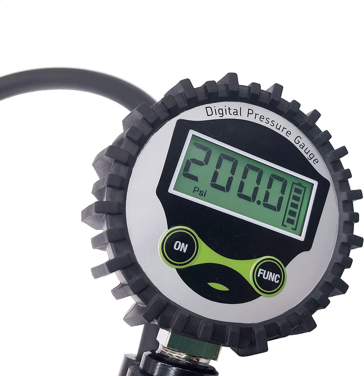 Alla Lighting High Performance Digital Tire Pressure Gauge - 150 PSI, Large Dial 2" Easy Read Air Chuck Tire Pressure Gauge for Cars, Trucks, SUVs, Bikes, Motorcycles