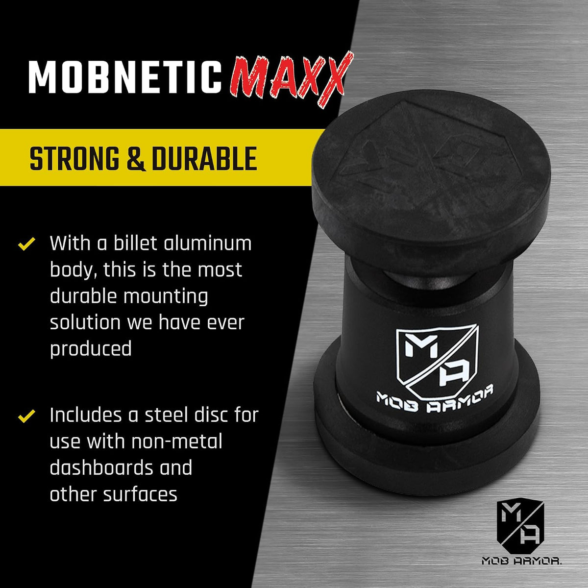 Mob Armor MobNetic Maxx Magnetic Car Phone Holder Mount, Black