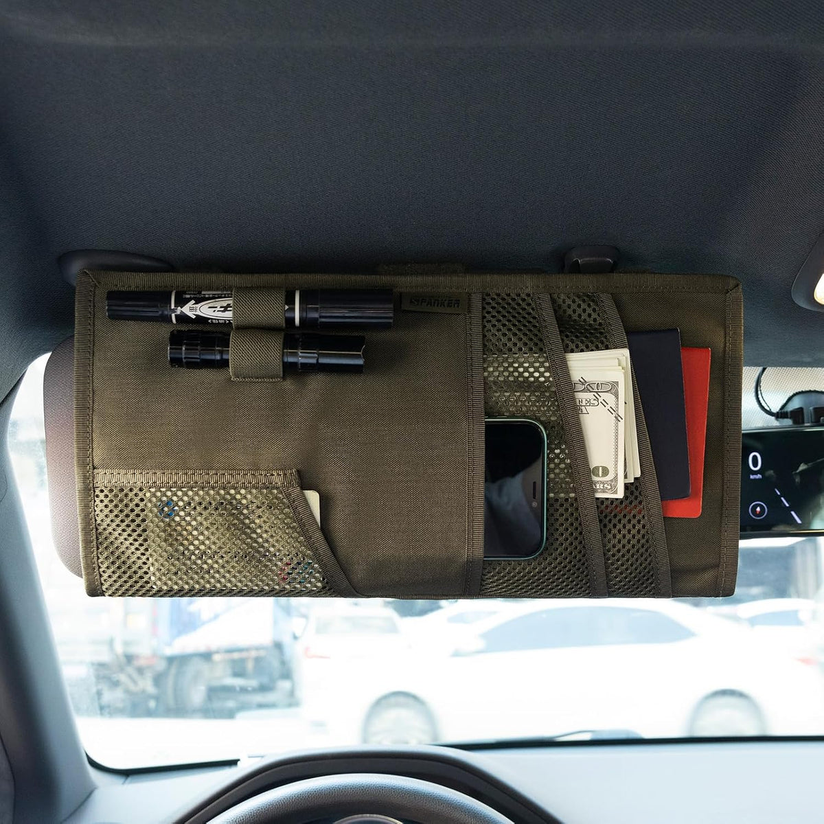 EXCELLENT ELITE SPANKER Tactical Car Visor Panel Organizer