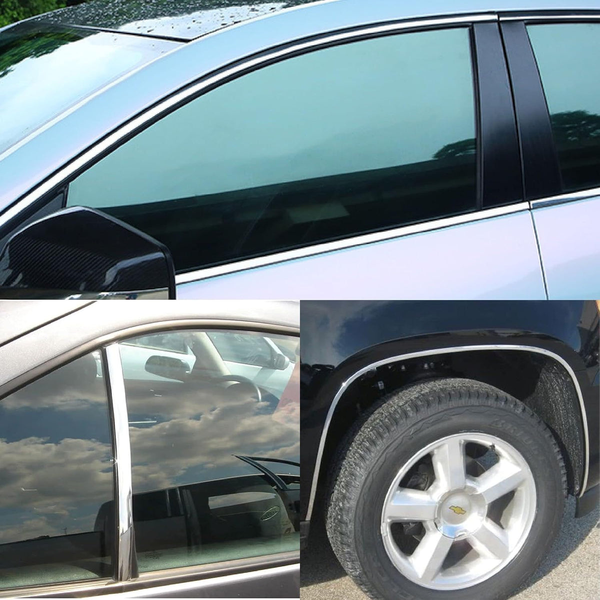 16Ft Chrome Silver Automotive Car Exterior and Interior Molding Trim Universal Bumper Window Door Body Side Decorative Strip Scratch-Proof (3/4 inch (20mm))