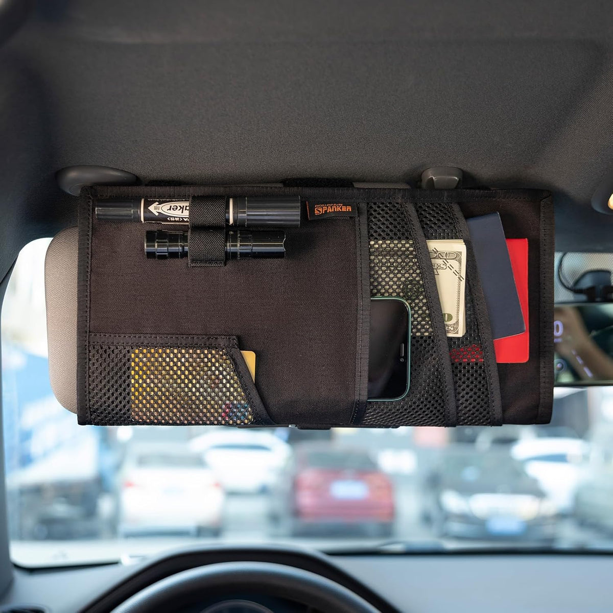 EXCELLENT ELITE SPANKER Tactical Car Visor Panel Organizer