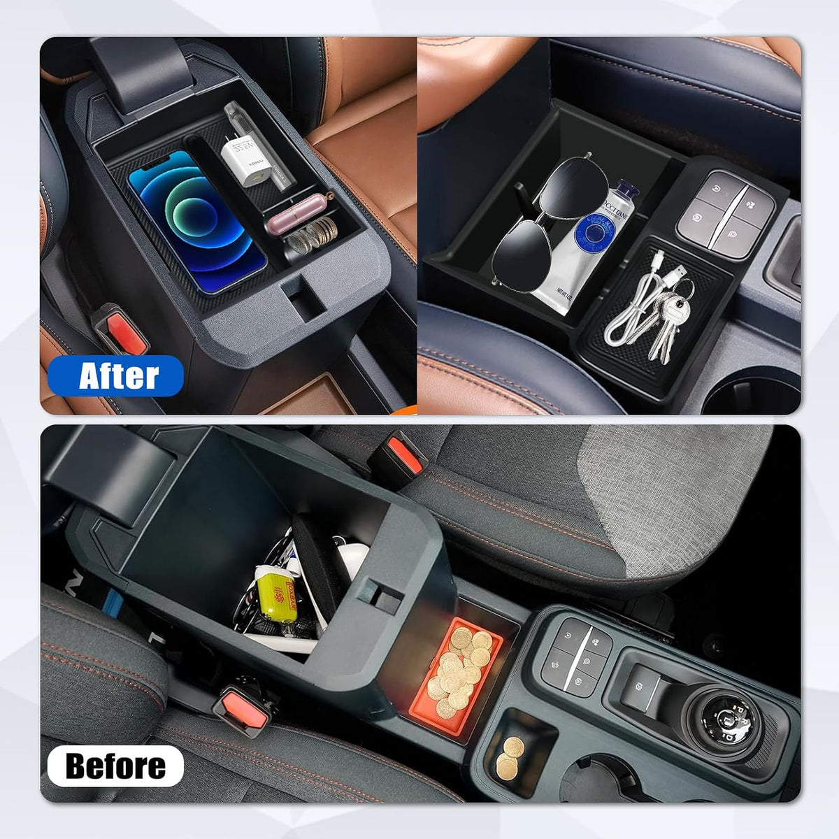 7PCS Center Console Storage Organizer Set for Ford Maverick 2022-2026