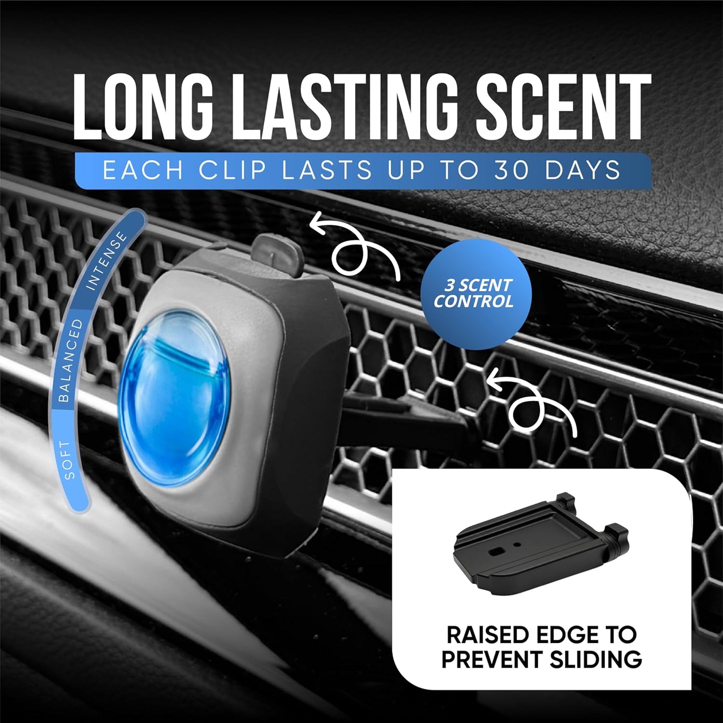 Air Jungles Car Air Freshener Vent Clip 6 Ct with 2 Civic Adapter | New Car Scent, Compatible with Honda Civic, CRV, ZRV, HRV, Integra, Long Lasting up to 180 Days, Car Odor Eliminator