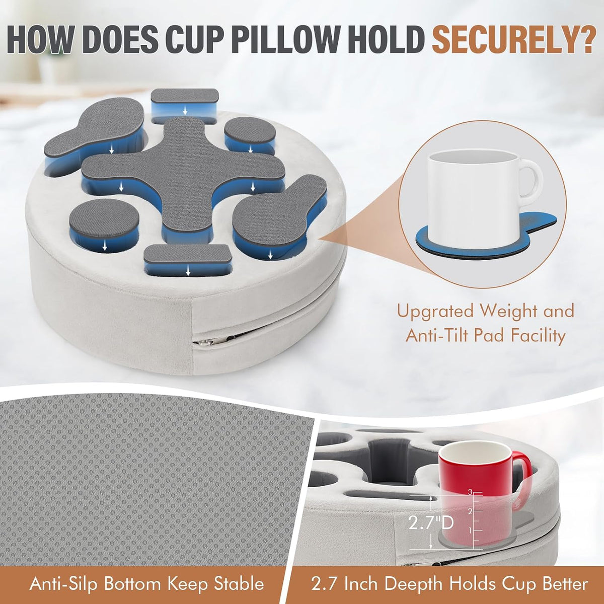 INNO STAGE Couch Cup Holder Pillow Sofa Caddy Buddy