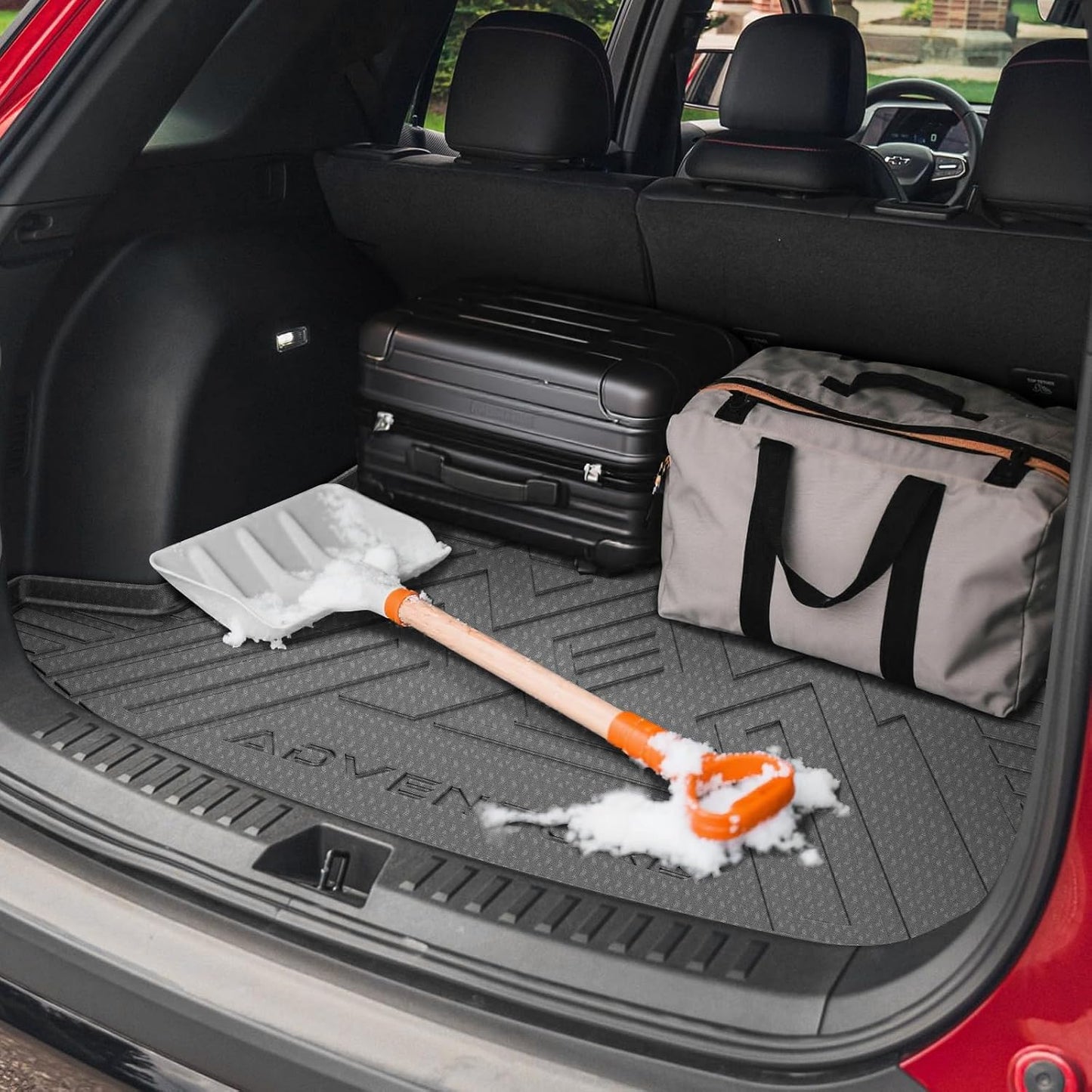 KUST Floor Mats Cargo Mat for Chevy Equinox/GMC Terrain 2025-2026 (5-Seats, Gasoline), All Weather Floor Liners Trunk Mat for Equinox Accessories Rear Cover TPE Rubber Raised Edge