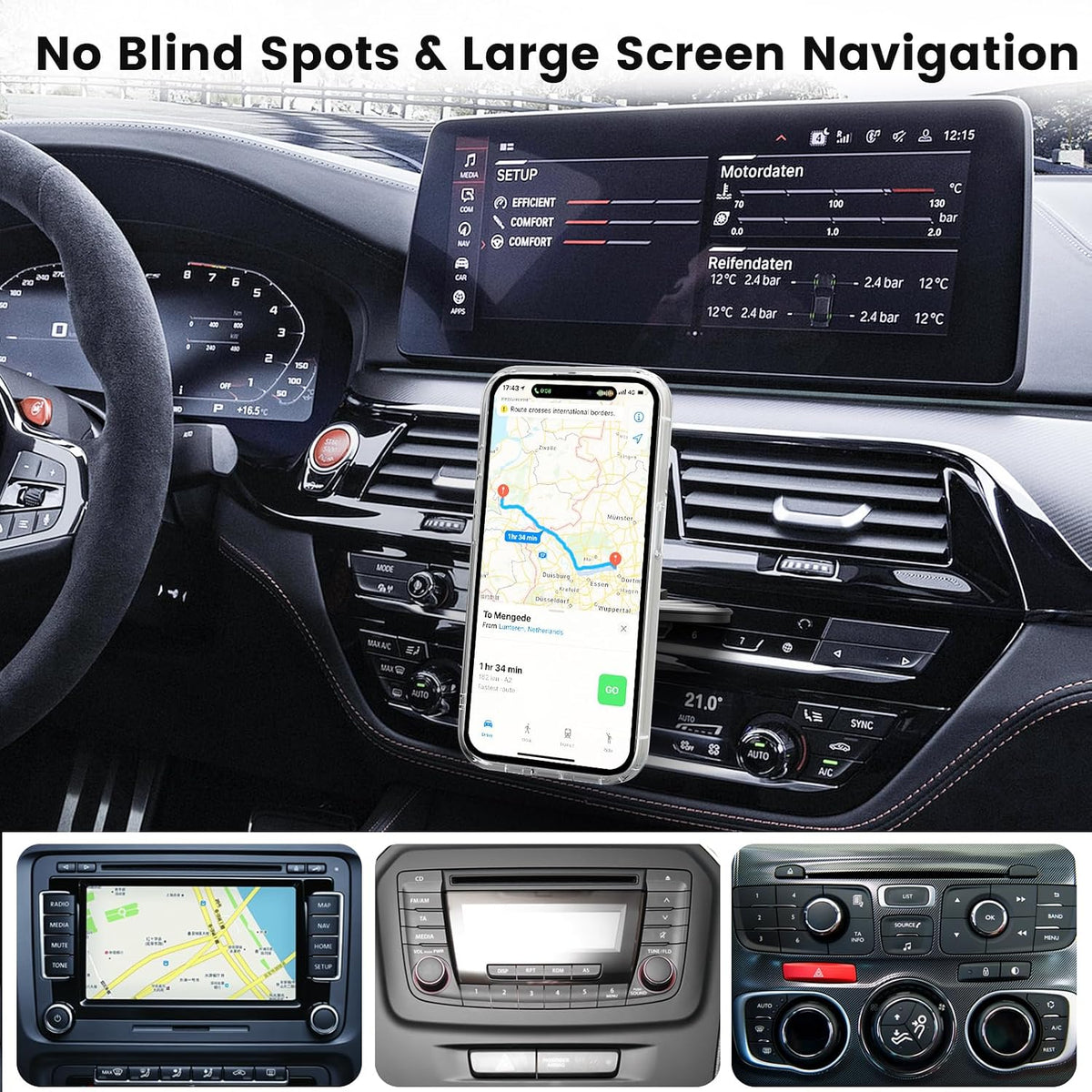 OHLPRO CD Slot Magsafe Car Mount Charger for iPhone 17 Wireless Car Charger