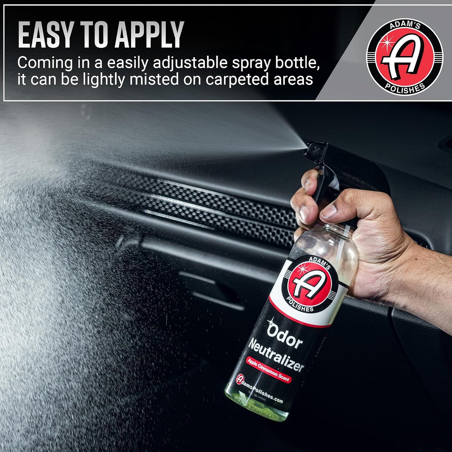 Adam's Polishes Odor Neutralizer (Fresh Scent, 16oz) - Car Air Freshener Spray That Eliminates Harmful Odors from Car Interior Accessories, Leather, Carpet, Upholstery & Pet Odors